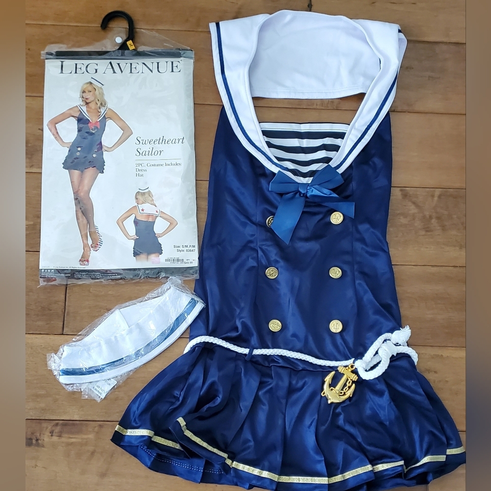 Adult Halloween Cosplay Sweethear Sailor Brand Leg Avenue S/M